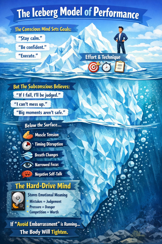 Iceberg model of sports performance - Ann Marie MD iceberg of sports performance
